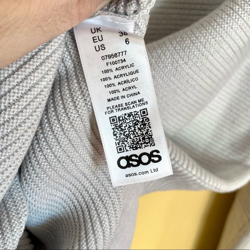 ASOS Oversized Ribbed V-Neck Sweater - Picture 5 of 5